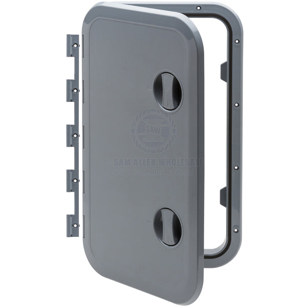 Hatch access Can SB grey ASA hinge option 606 X 357mm