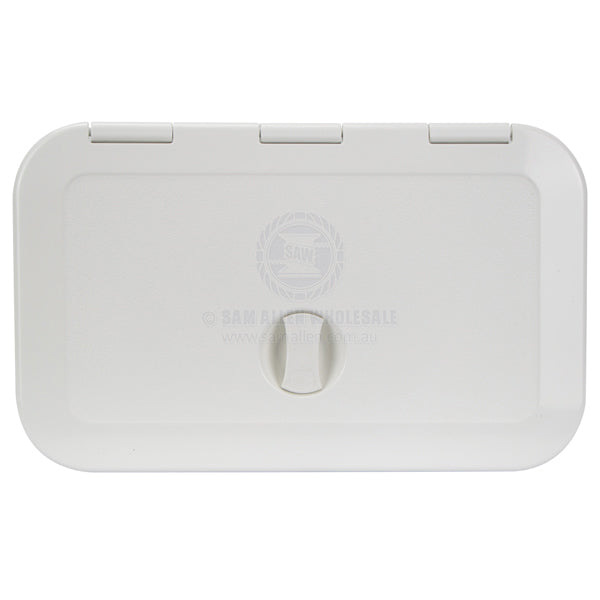 Hatch access Can SB white ASA hinge option 300 x 182mm