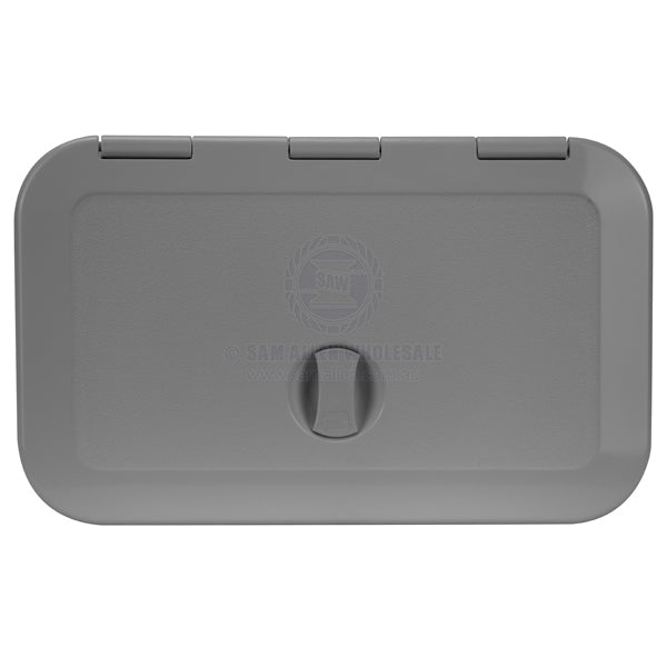 Hatch access Can SB grey ASA hinge option 300 x 182mm - pack of 10