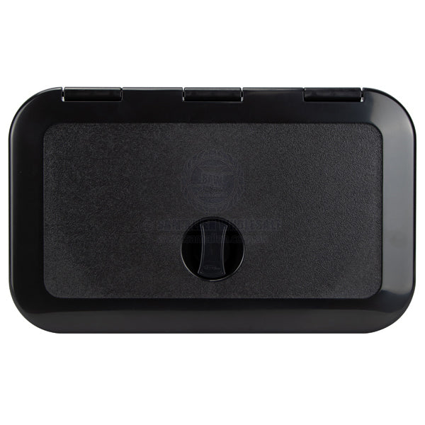 Hatch access Can SB black ASA hinge option 300 x 182mm - pack of 10