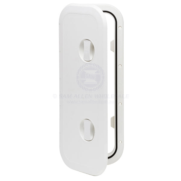 Hatch access Can SB white ASA hinge option 600 x 243mm