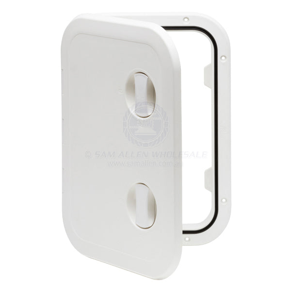 Hatch access Can SB white ASA hinge option 440 x 315mm