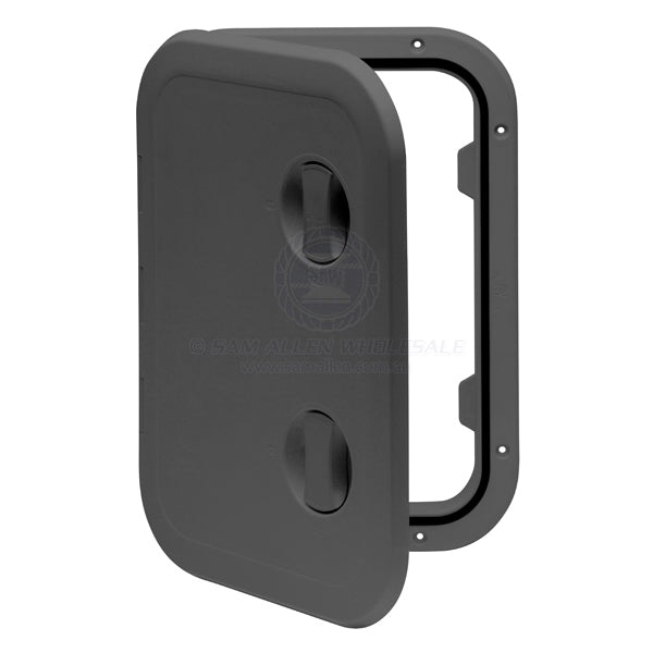 Hatch access Can SB grey ASA hinge option 440 x 315mm - pack of 10