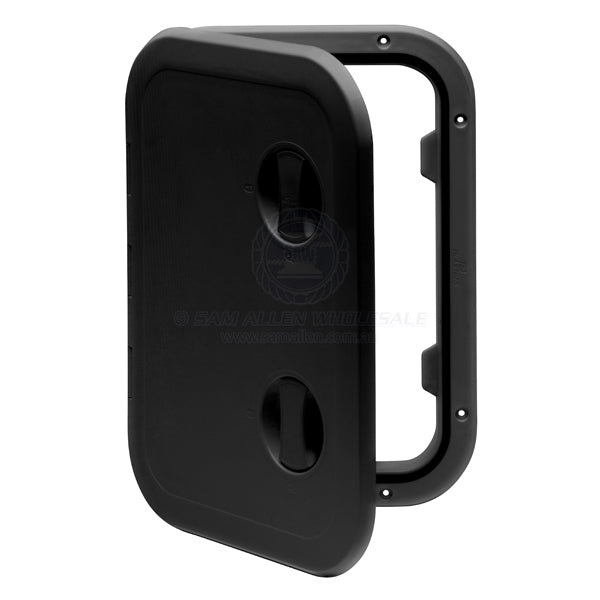 Hatch access Can SB black ASA hinge option 440 x 315mm