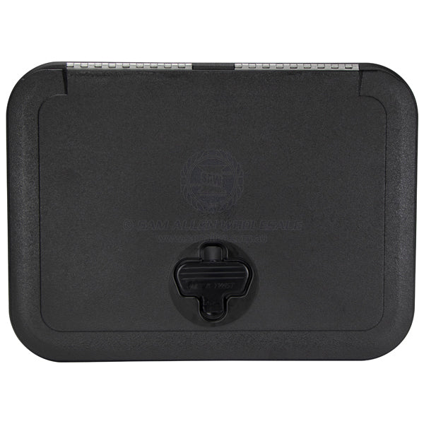 Hatch access Jim Black black Saralon plastic 440 x 335mm | Sam Allen