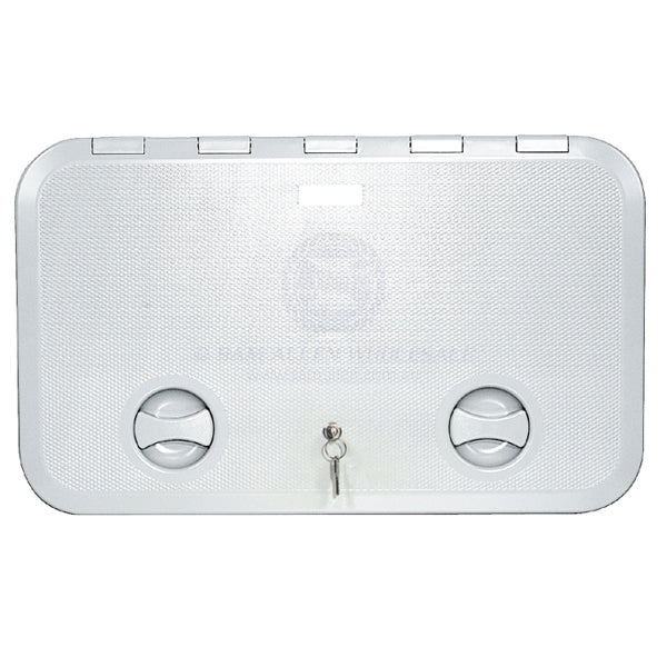 Hatch access Europa with lock white ASA plastic 600 x 360mm | Sam Allen