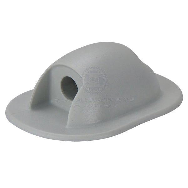 Inflatable dinghy rope end stop PVC 12mm ID grey