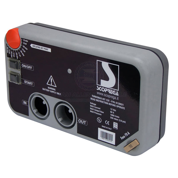 Pump air electric inflate/deflate Bravo Turbo Max fixed 1000l/min 24V | Sam Allen