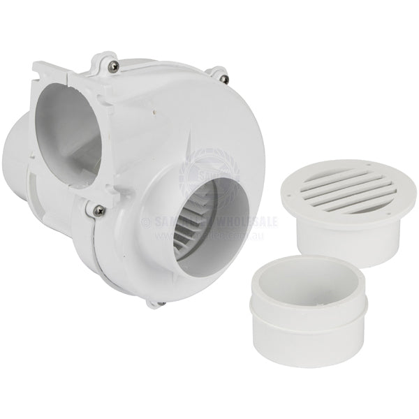 Bilge blower Matro flange mount 24v 163cfm suit 3 ID hose