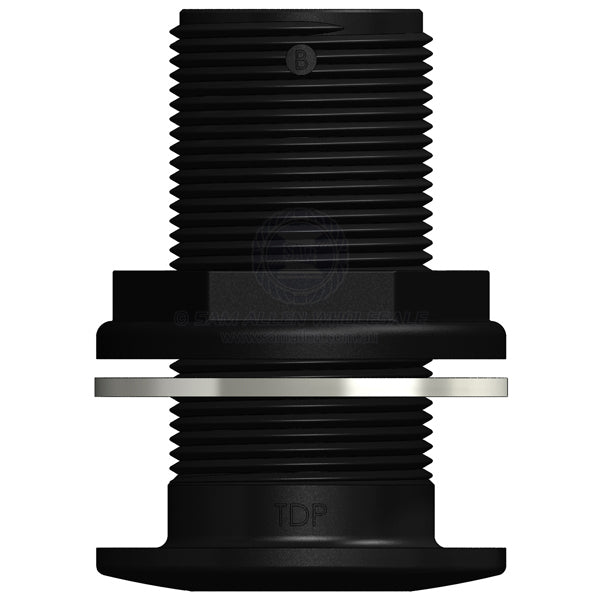Skin fitting Trudesign black full thread 1-1/4 BSPM | Sam Allen