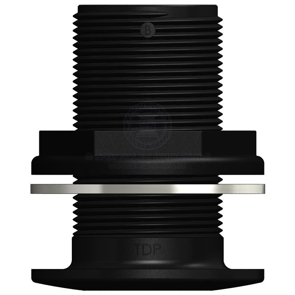 Skin fitting Trudesign black full thread 1-1/2 BSPM | Sam Allen