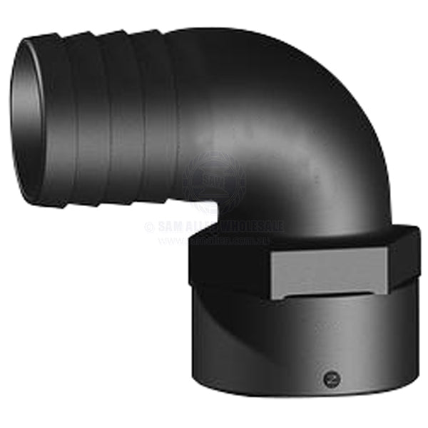 Hose tail Trudesign black 90° elbow 3 BSPF x 3 | Sam Allen