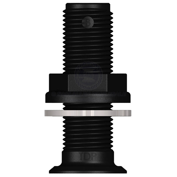 Skin fitting Trudesign black recessed full thread 1/2 BSPM
