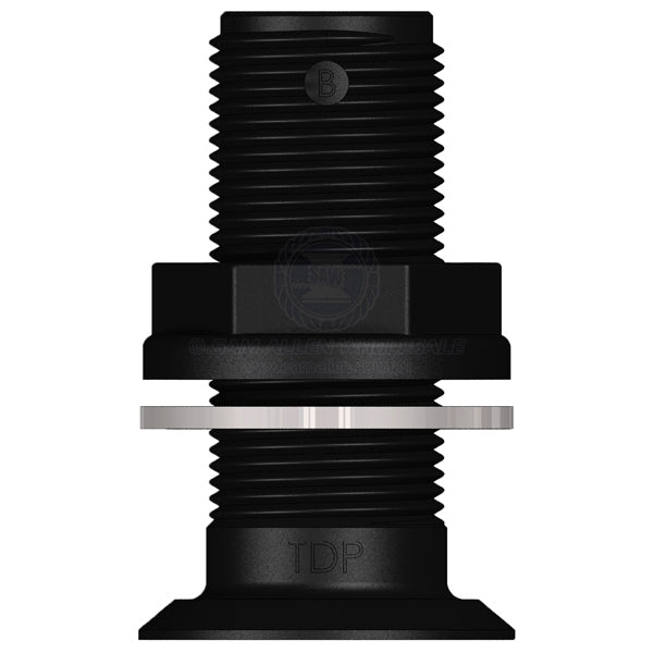 Skin fitting Trudesign black recessed full thread 3/4 BSPM