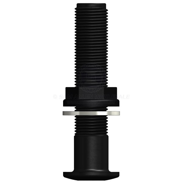 Skin fitting Trudesign black full thread long 2 BSPM x 140mm | Sam Allen