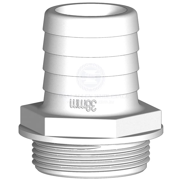 Hose tail kit Trudesign white Aquavalve straight 1-1/2-pack of 3 | Sam Allen