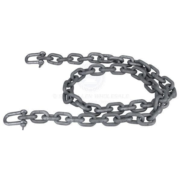 Anchor chain kit 4m x 6mm general link chain & 2 x 8mm D shackles | Sam Allen