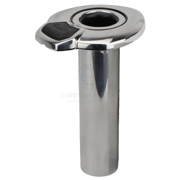 Rod holder 316G SS Exploding Fish Streamline rotating 0° flush mount