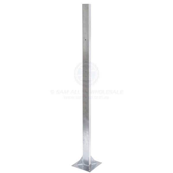 Lifebuoy holder post suit 50132 zinc plated steel 100 x 50 x 2000mm | Sam Allen