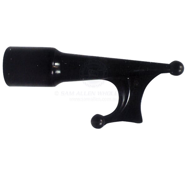 Boat hook head black nylon suit 25mm OD handle | Sam Allen