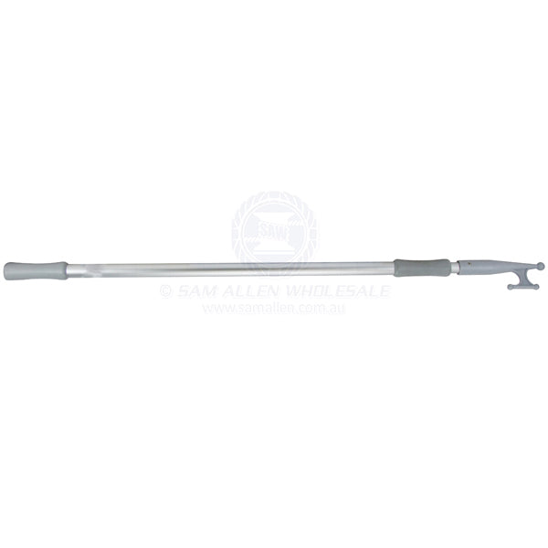 Boat hook telescopic anodised alloy handle with plastic head 1.2-2.1m | Sam Allen