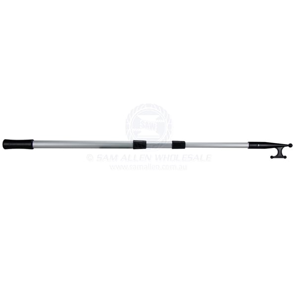 Boat hook telescopic anodised alloy handle with plastic head 1.3-2.4m | Sam Allen