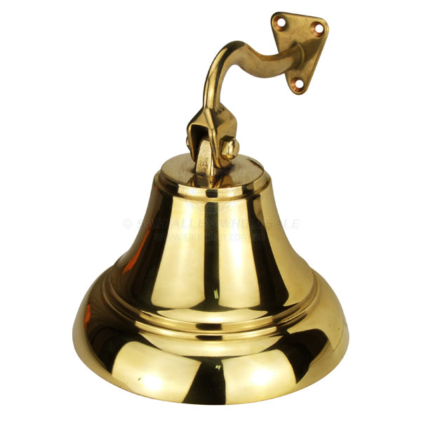 Bell ships brass 100mm with bracket and striker