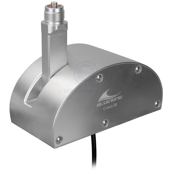 Bluewing antenna mt Cobia 58 12-24v switched silver with cable - 4 pack