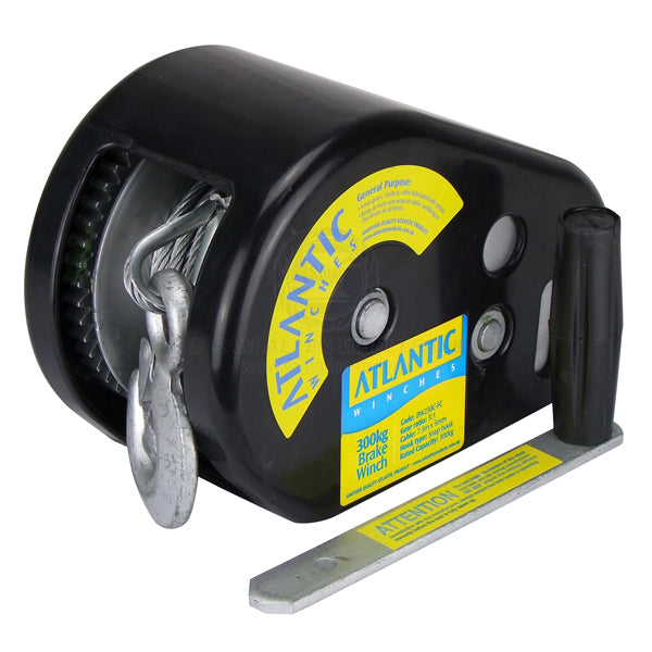 Winch brake Atlantic 5:1 300kg full cover 7.5mm x 5mm gal cable & hook | Sam Allen