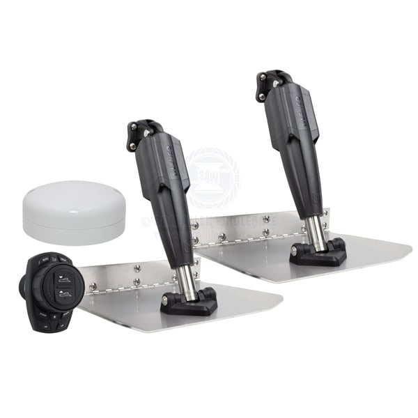 Trim tab kit Lenco Pro Control Auto 12x18 electro-polish standard tab
