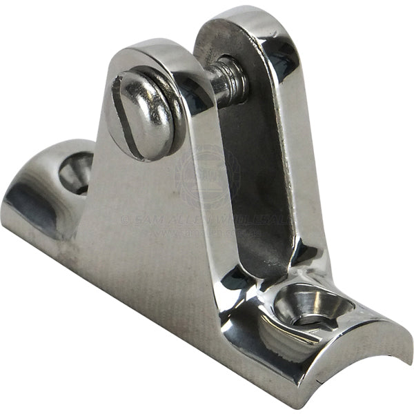 Canopy deck mount 316G cast SS concave base suit 20-25mm OD | Sam Allen