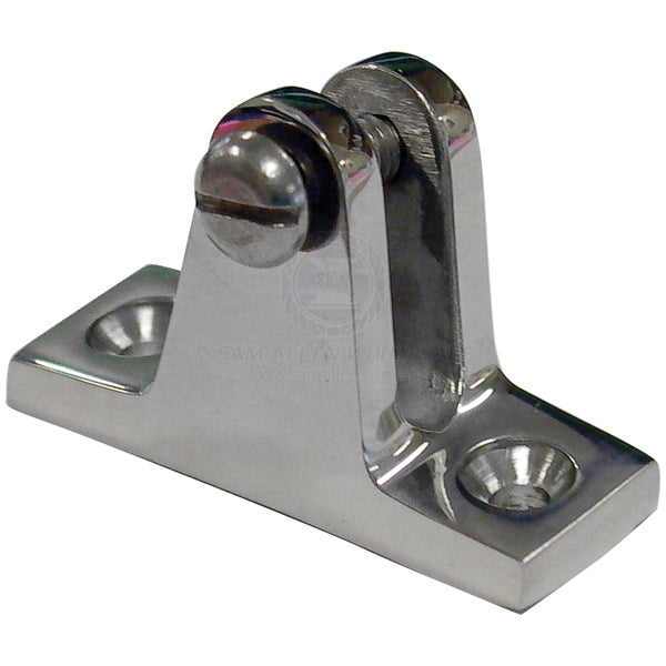 Canopy deck mount 316G cast SS angled | Sam Allen