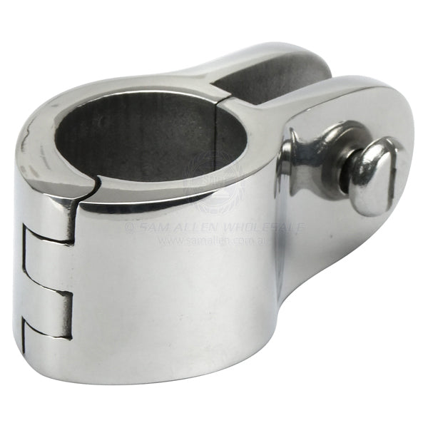 Canopy tube clamp 316G cast SS hinged opening suit 1 - 25mm OD
