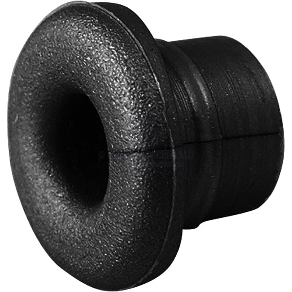 Grommet balustrade black nylon split 4.5mm ID x 9.5mm diam cutout | Sam Allen