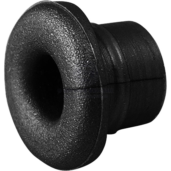 Grommet balustrade black nylon split 7mm ID x 10.5mm diam cutout | Sam Allen