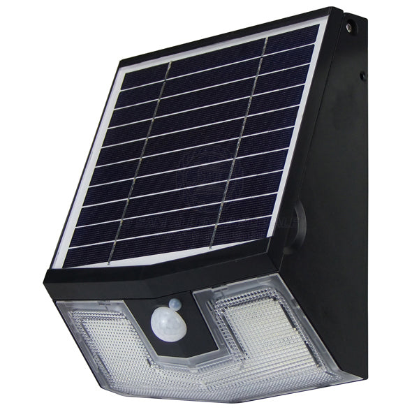 Light LED wall smart solar motion sensor & remote control 700lu black