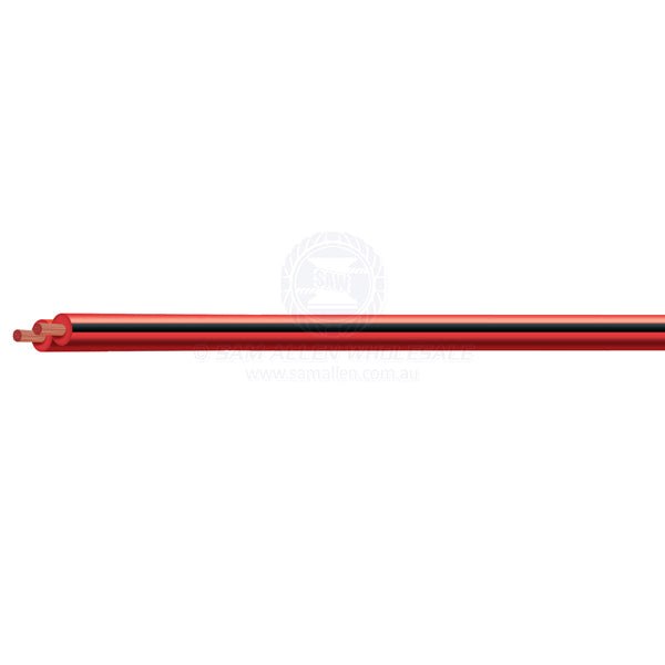 Cable electrical twin core copper fig 8 red insulated 3mm x 30m roll | Sam Allen