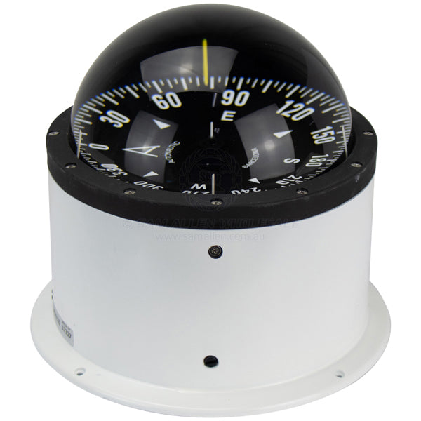 Compass Autonautic white binnacle mount 140mm black card (Zone C)