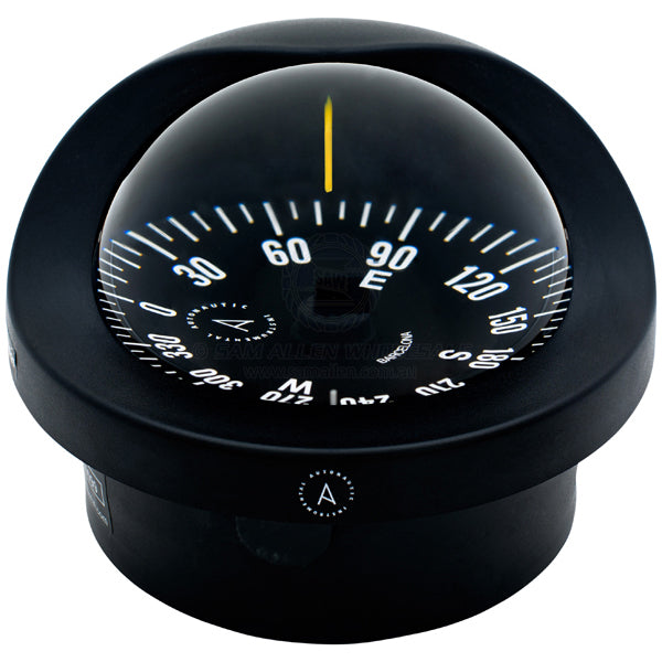 Compass Autonautic flush mount 100mm black card blk body (Zone C)