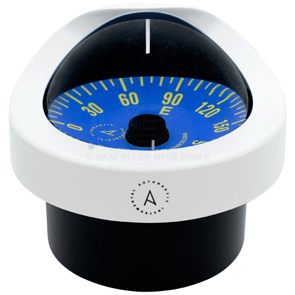 Compass Autonautic flush mount 85mm blue card white body (Zone C)