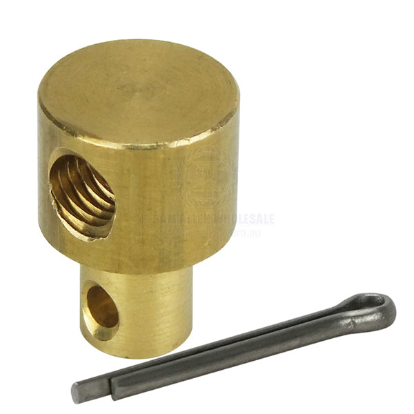 Control cable end pivot brass 10-32 UNF x 1/4 pin | Sam Allen