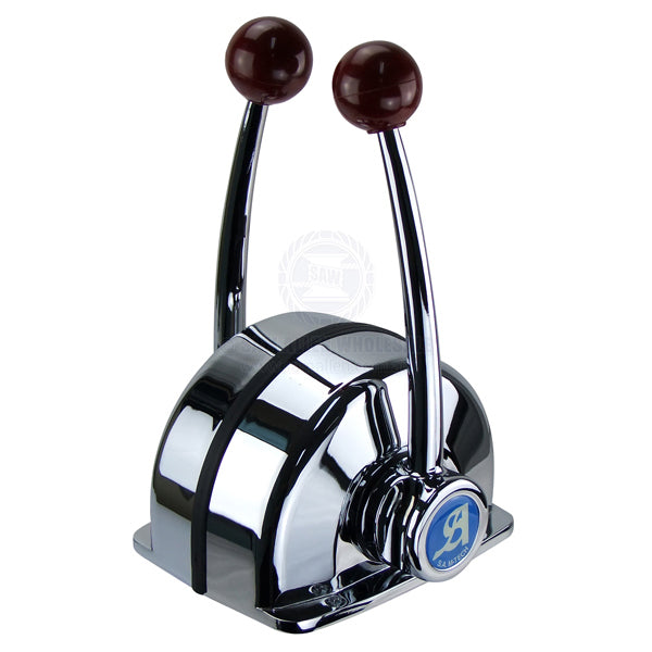 Engine control B104 top mount twin lever dual function chrome