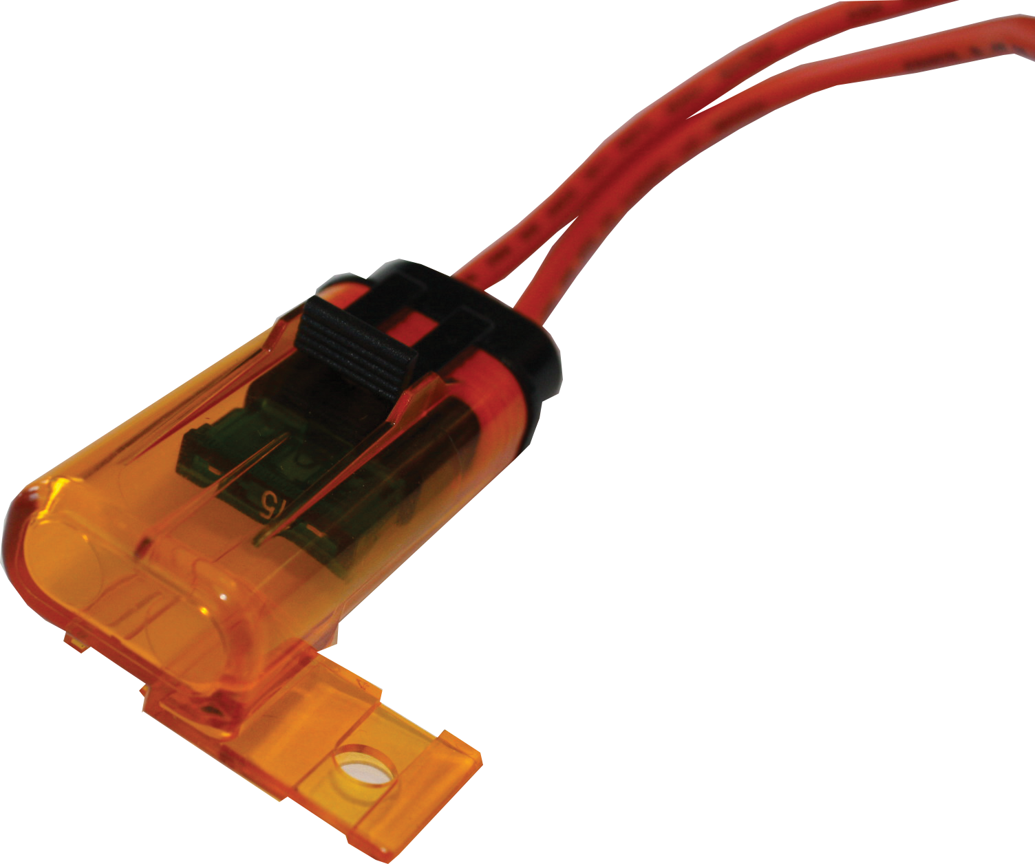 Waterproof Ip67 Orange Transparent Universal Fuse Holder- 30 Amp