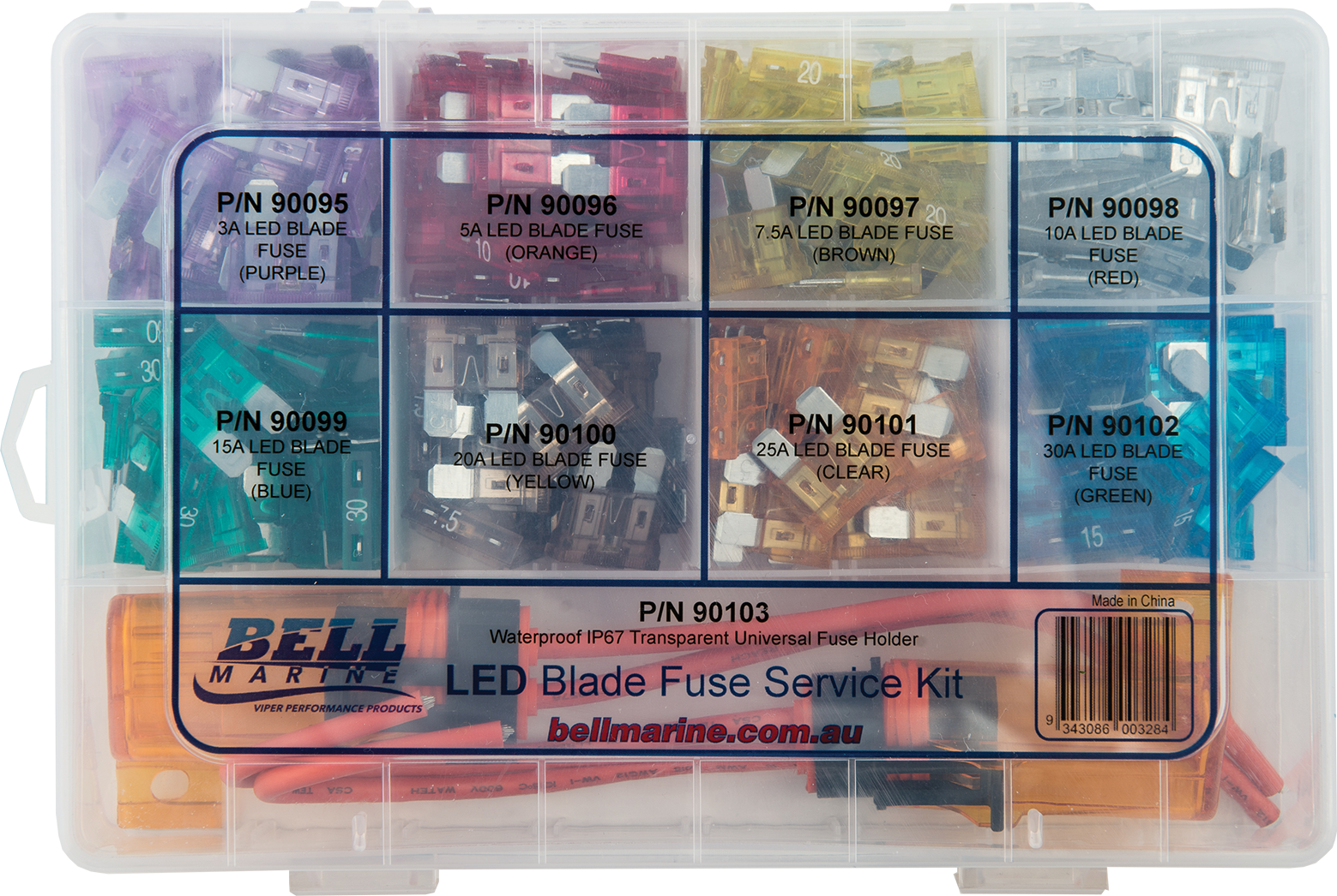 Led Indicator Blade Fuse Service Kit - 242 Pieces