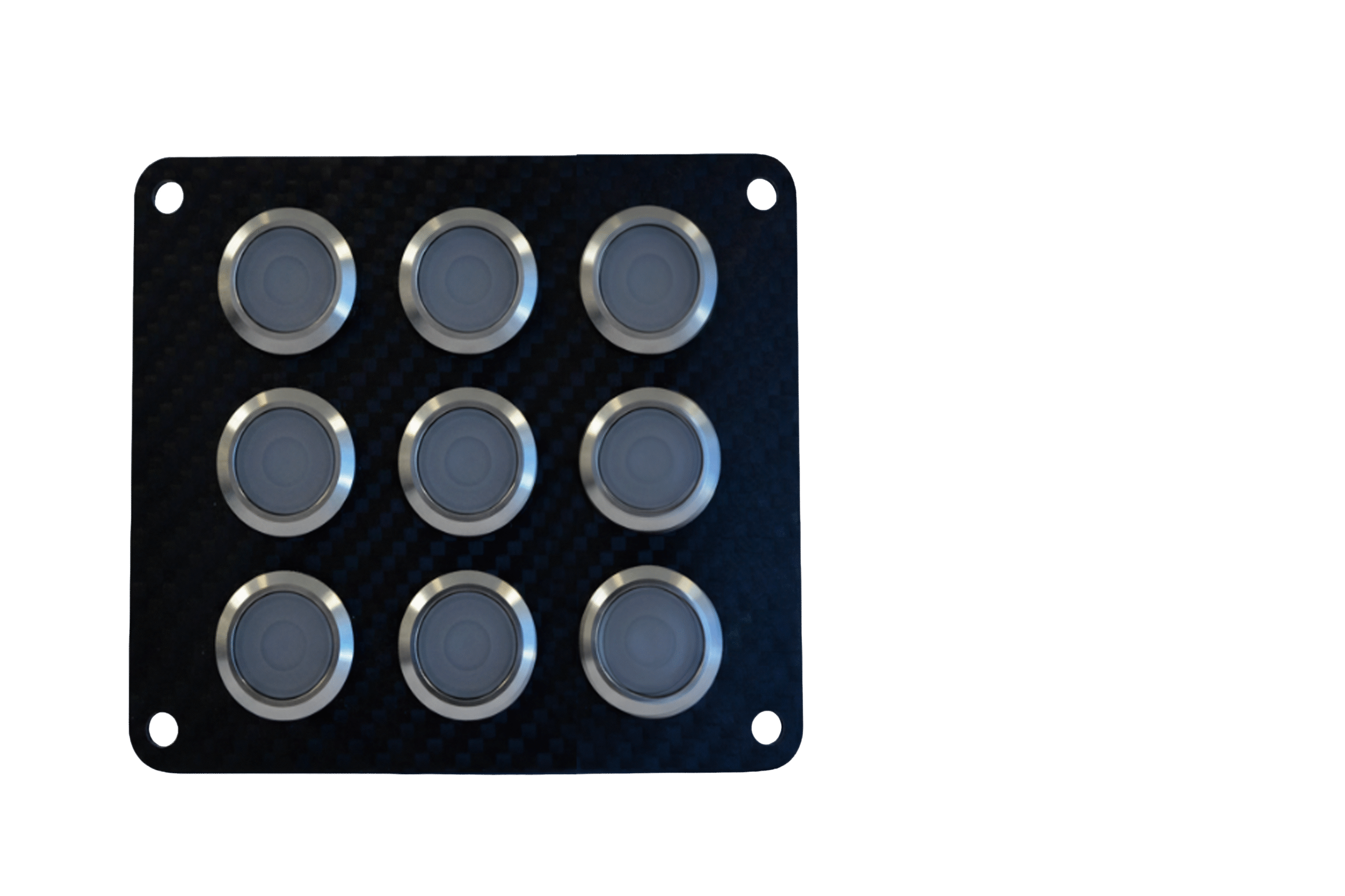 Elite Series 9 Gang - C/F Side by Side Switch Panel - On/Off 20amp IP67