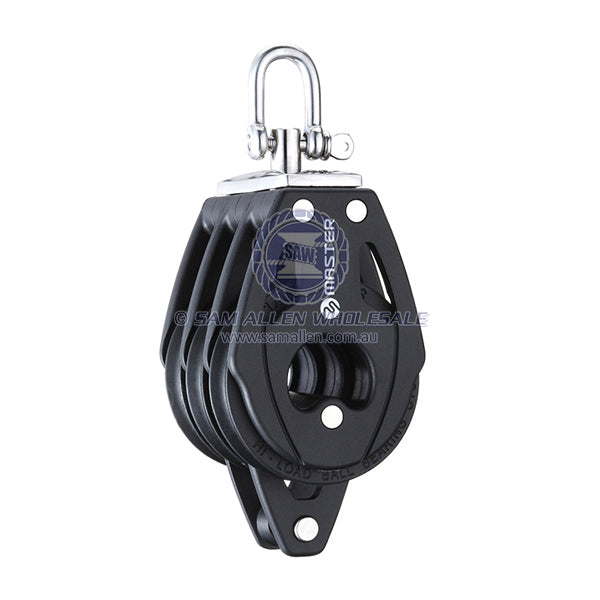 Block Tersma triple & becket swivel shackle top 57 x 10mm BB sheaves | Sam Allen