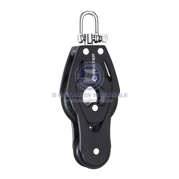 Block Tersma fiddle swivel shackle top 57 x 10mm BB sheave | Sam Allen