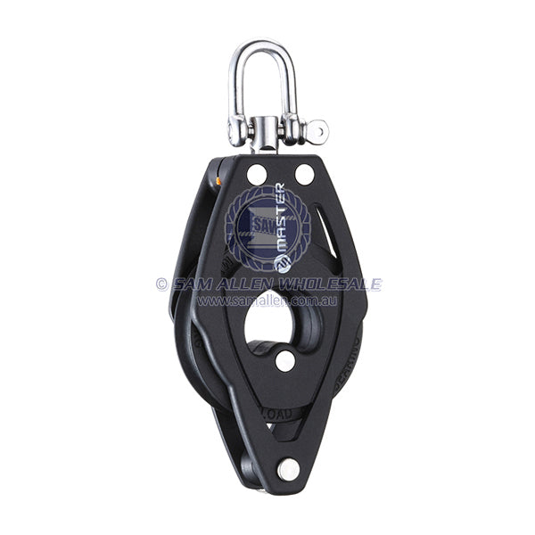 Block Tersma single & becket swivel shackle top 75 x 12mm BB sheave | Sam Allen