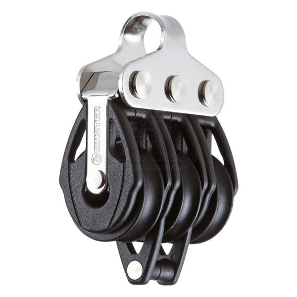 Block Tersma triple & becket fixed loop top 22 x 6mm BB sheaves | Sam Allen