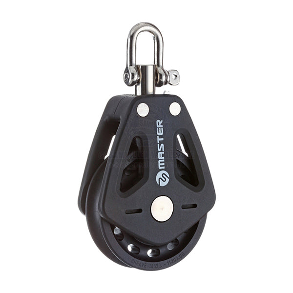 Block Tersma single swivel shackle top 50 x 10mm PB sheave | Sam Allen